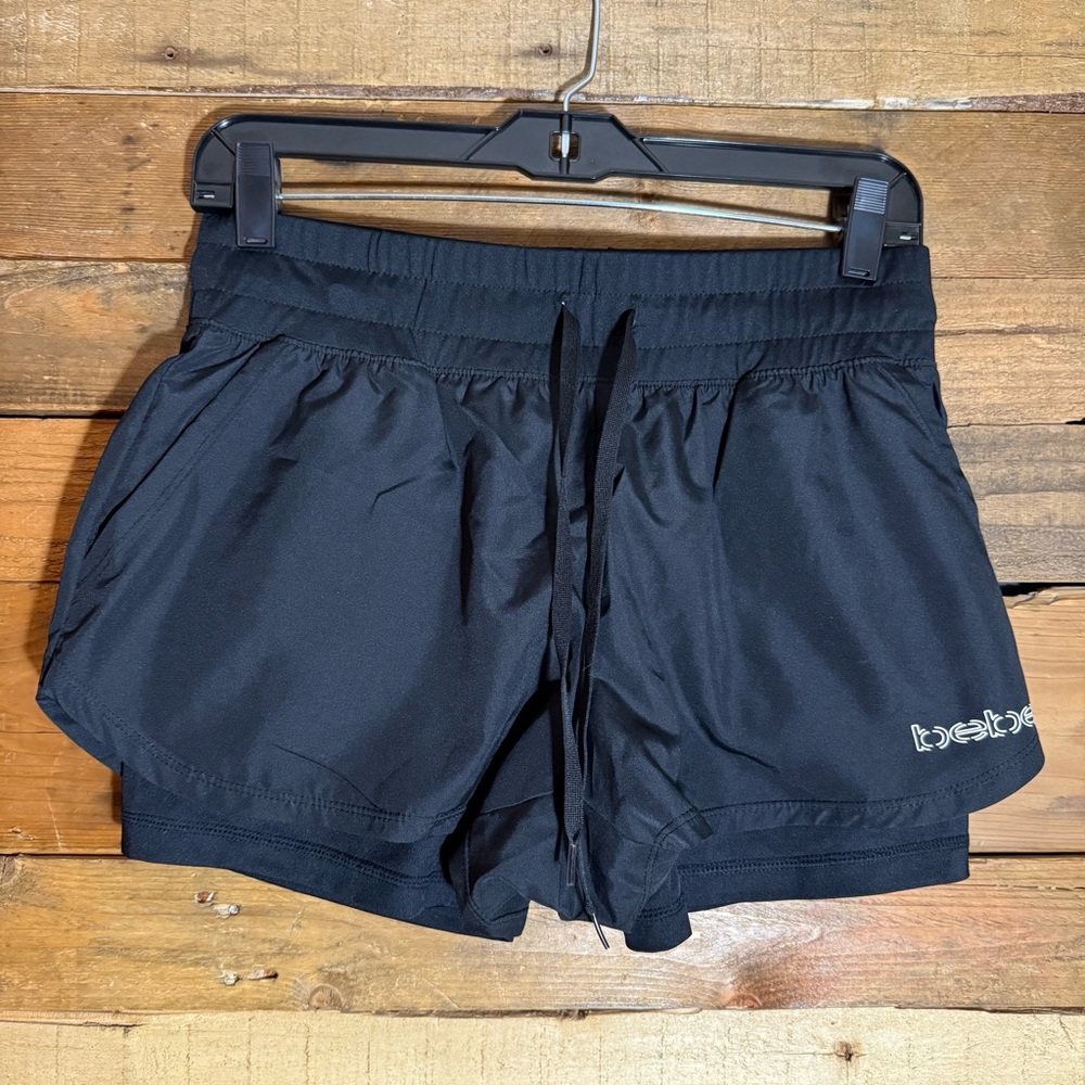 BEBE SPORT Womens Size: Small‎ Black Running Jogging Walking Shorts